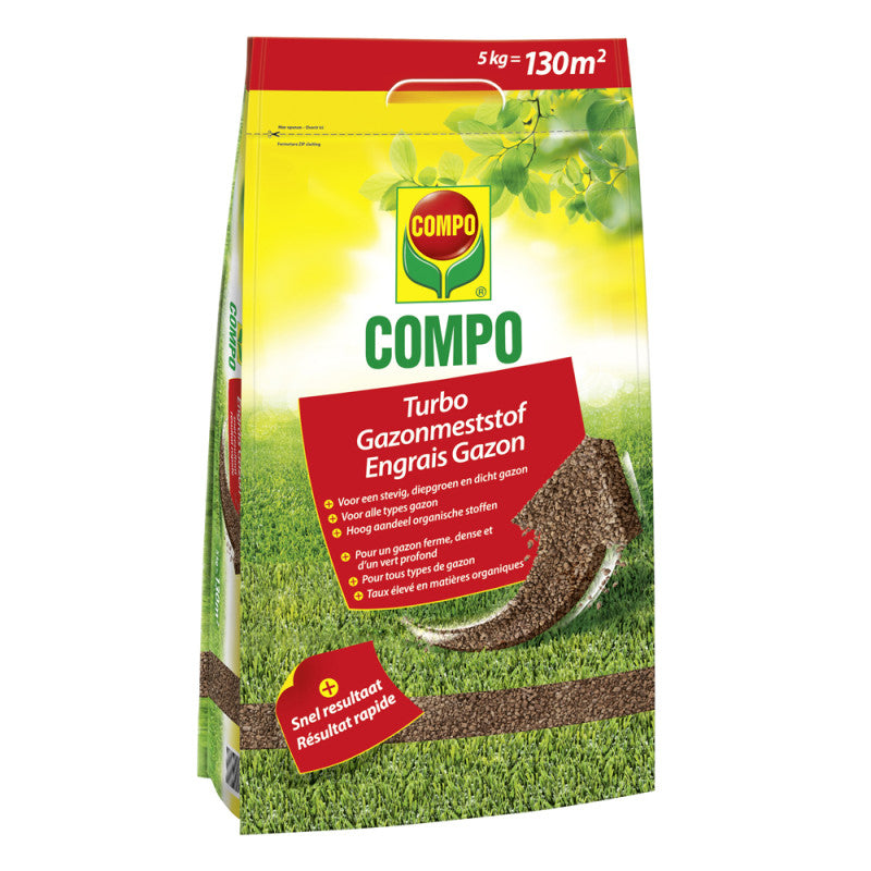 Engrais pour Gazon Turbo 5 kg – COMPO