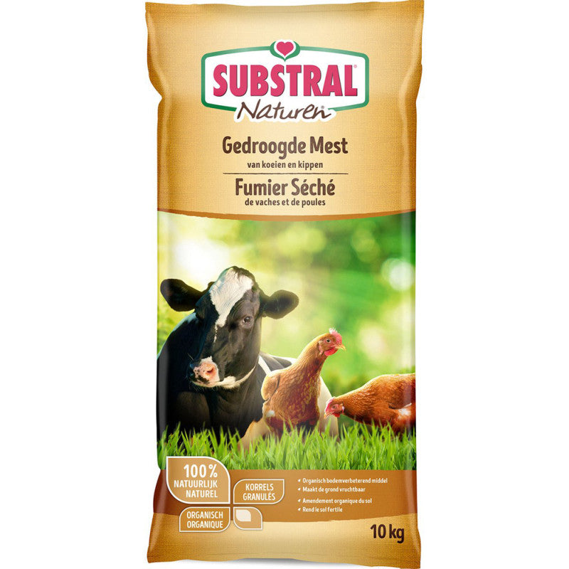 Fumier Séché de Vaches et de Poules 10 kg – SUBSTRAL
